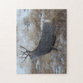 D28 ムレジカ鹿の雄が走る ジグソーパズル (縦)