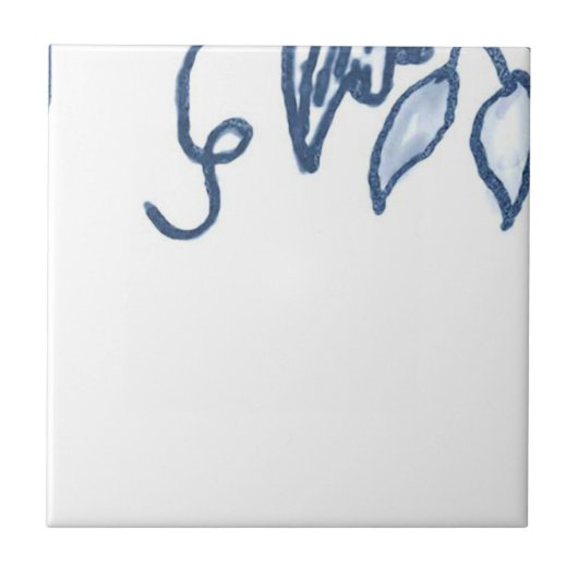 D2 -デルフトのバスケットの壁のタイル- D2 タイル (正面)