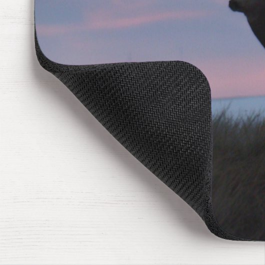 D3ラバシカの木びき台の日の出の木びき台 マウスパッド (コーナー)