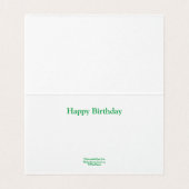 D33白い尾の鹿ドー誕生日カード (内部フラット)