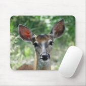 D33白尾の鹿の雌鹿のマウスパッド マウスパッド (マウス)