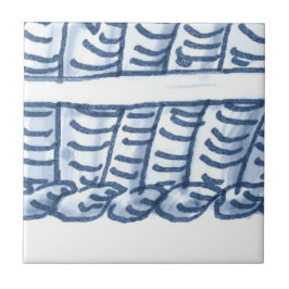 D4 -デルフトのバスケットの壁のタイル- D4 タイル