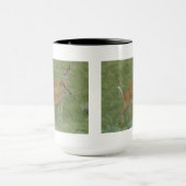 D6白尾の鹿のヤングバックス マグカップ (中央)