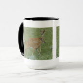 D6白尾の鹿のヤングバックス マグカップ (正面左)