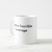 D6Gの余りに恐ろしいない飲料 コーヒーマグカップ (正面左)