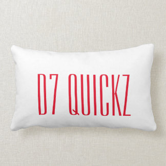 D7_QuicKzの枕w/Name及びロゴ ランバークッション