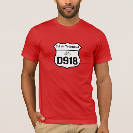 D918: Col du Tourmalet Tシャツ (正面)