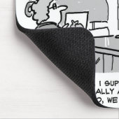 D.じゅうたん屋でうなずく犬のリクエスト マウスパッド (コーナー)