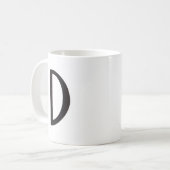 "D"のマグ コーヒーマグカップ (正面左)
