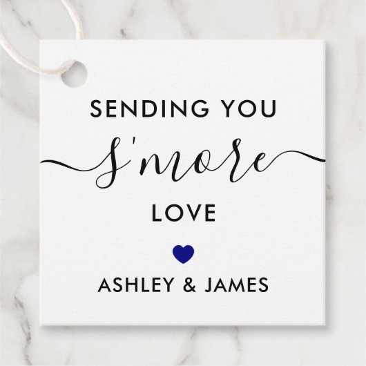 D.より愛のラベルを送る結婚Navy Blue フェイバータグ (正面)