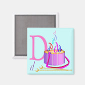 D – アルファベットマグネット マグネット (正面/裏面)