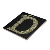 D – アルファベット（黄金） タイル (側面)