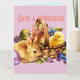 D.イースターカードを持つ カード