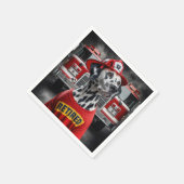 D.シャツを着退職したたダルメーションズ スタンダードカクテルナプキン (角)