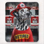 D.シャツを着退職したたダルメーションズ マウスパッド (正面)