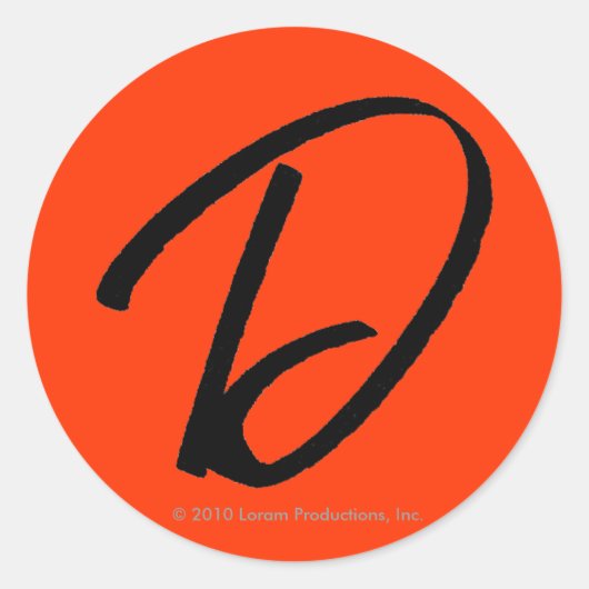 D – ステッカー (正面)