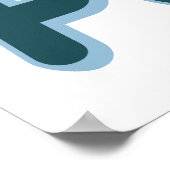 D – ダブ、オリーブの枝、平和 ポスター (角)