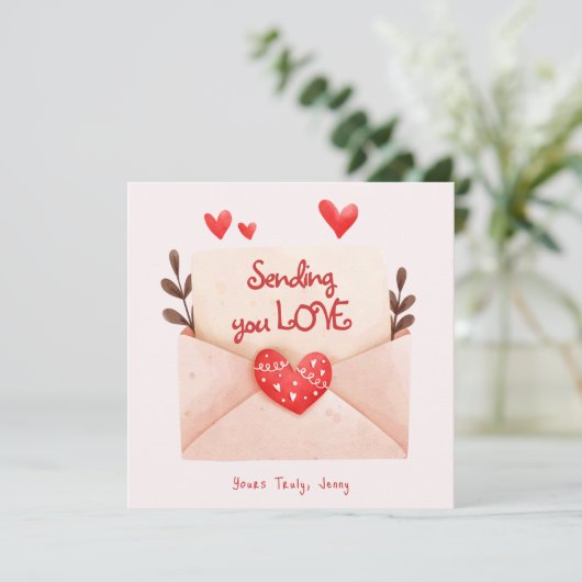 D.バレンタインの挨拶を愛して送る カード (スタンド正面)