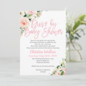 D.女の子のベビーシャワー招待状を運転する 招待状 (スタンド正面)