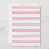 D.女の子のベビーシャワー招待状を運転する 招待状 (裏面)