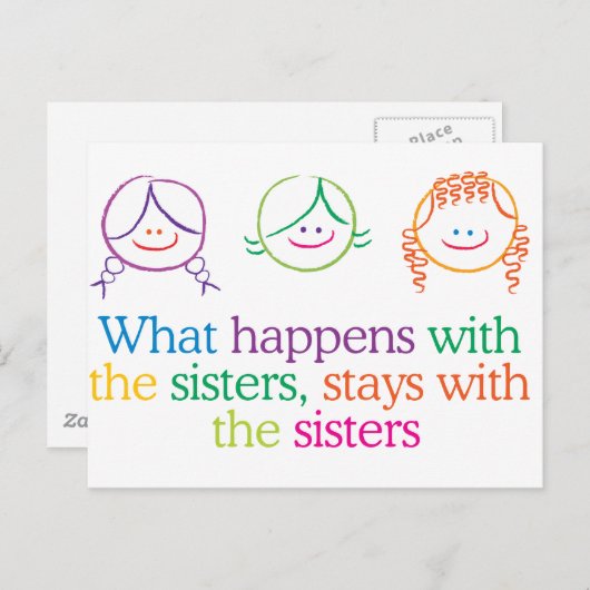 D.姉妹との間で起こること ポストカード (正面/裏面)