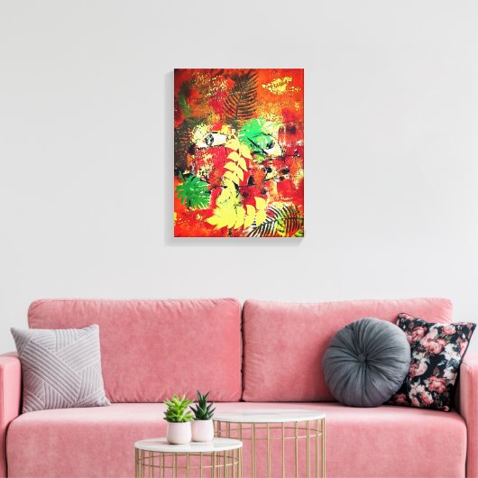 D.庭に隠れる キャンバスプリント (インサイチュ (リビング))