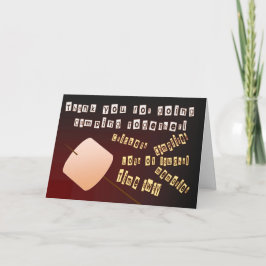 D.感謝してい一緒にキャンプに行くため サンキューカード