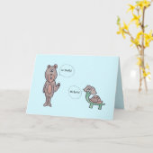 D.挨拶だけ カード (黄色い花)