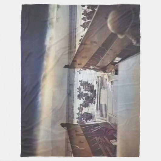 D – 日 フリースブランケット (正面)