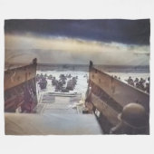 D – 日 フリースブランケット (正面(横))