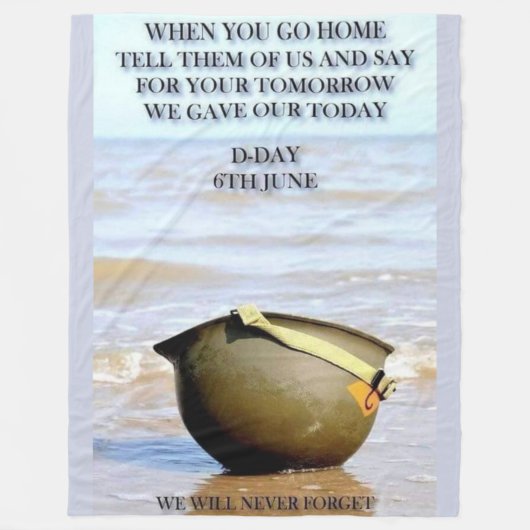 D – 日 フリースブランケット (正面)