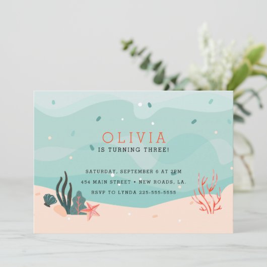 D.海の誕生日パーティーの招待状の下で 招待状 (スタンド正面)