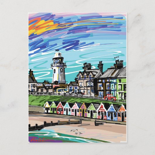 D.海辺で ポストカード (正面)