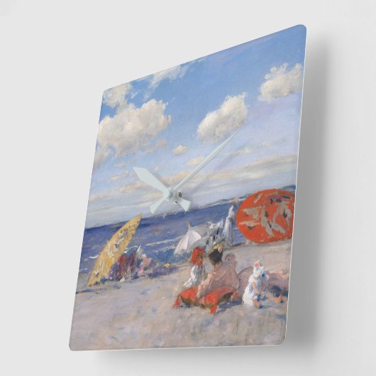 D.海辺で | c.1892 スクエア壁時計 (傾斜)