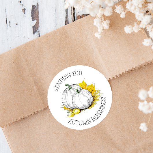 D.秋の恵み ラウンドシール