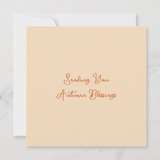 D.秋の恵み | 友情 カード (裏面)