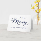 D.結婚式の日のカードで母に カード (黄色い花)