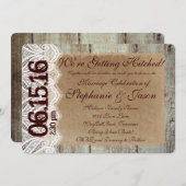 D.結婚式素朴の招待状 招待状 (正面/裏面)