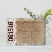 D.結婚式素朴の招待状 招待状 (スタンド正面)