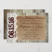 D.結婚式素朴の招待状 招待状 (正面/裏面)