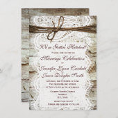 D.結婚式素朴の招待状 招待状 (正面/裏面)