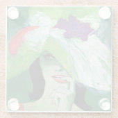 D.逆の方法を見る ガラスコースター (裏面)