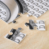 D – 金属モダンモノグラム ジグソーパズル (側面)