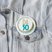 D.A. 50周年大会デザイン 缶バッジ (インサイチュ)