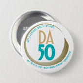 D.A. 50th Anniversary Convention design 缶バッジ (正面&裏面)