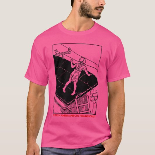 D.A.F.レトロスタイルファンデザイン Tシャツ (正面)