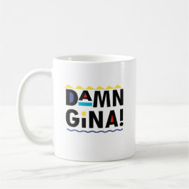 D A M N GINA コーヒーマグカップ