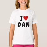 D A Nが大好き |ハート名前をカスタムするダン・ダニエル Tシャツ<br><div class="desc">このシャツはカスタマイズC U PやPerson ieなどの場所やアイテムに入れることができる。MかMかかわいらし何でも好きで見えカッコいいる。</div>