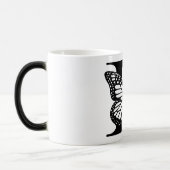 D Alphabet black butterfly モーフィングマグカップ (左)