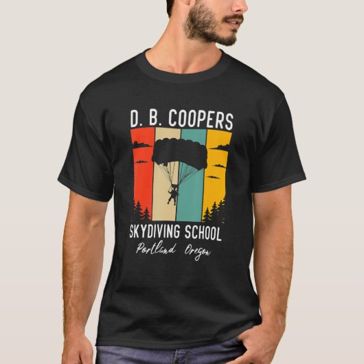 D Bクーパーズスカイダイビングスクール Tシャツ (正面)